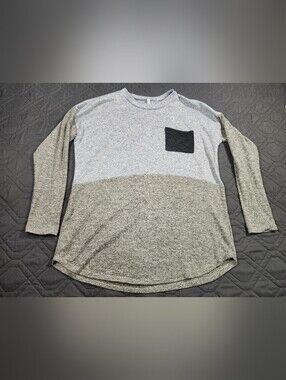 My Story Heather Gray Crewneck Knit Top